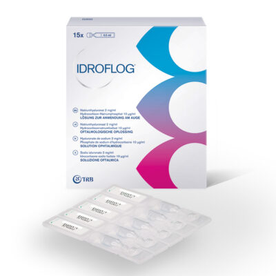 Boîte d’IDROFLOG solution ophtalmique et unidoses